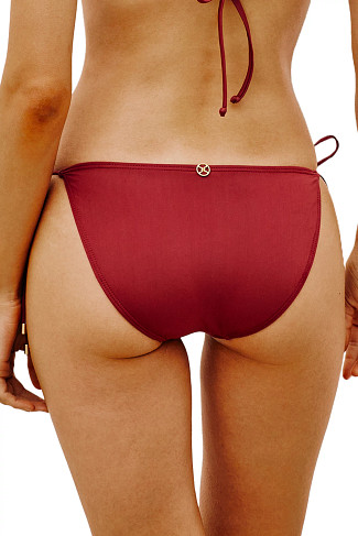 CRANBERRY Martha Tie Side Hipster Bikini Bottom