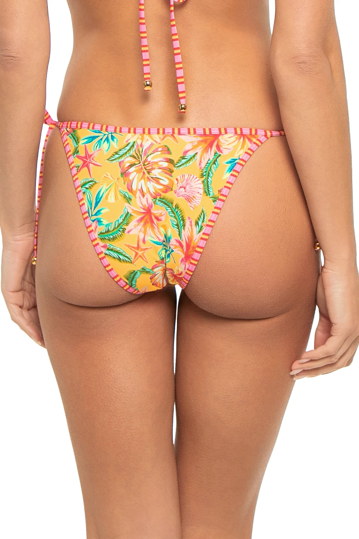 WARM TROPICS Cabo Tropical Brazilian Bikini Bottom image number 2