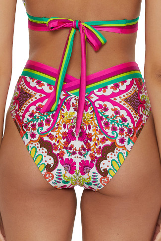 MULTI High Waist Banded Bikini Bottom