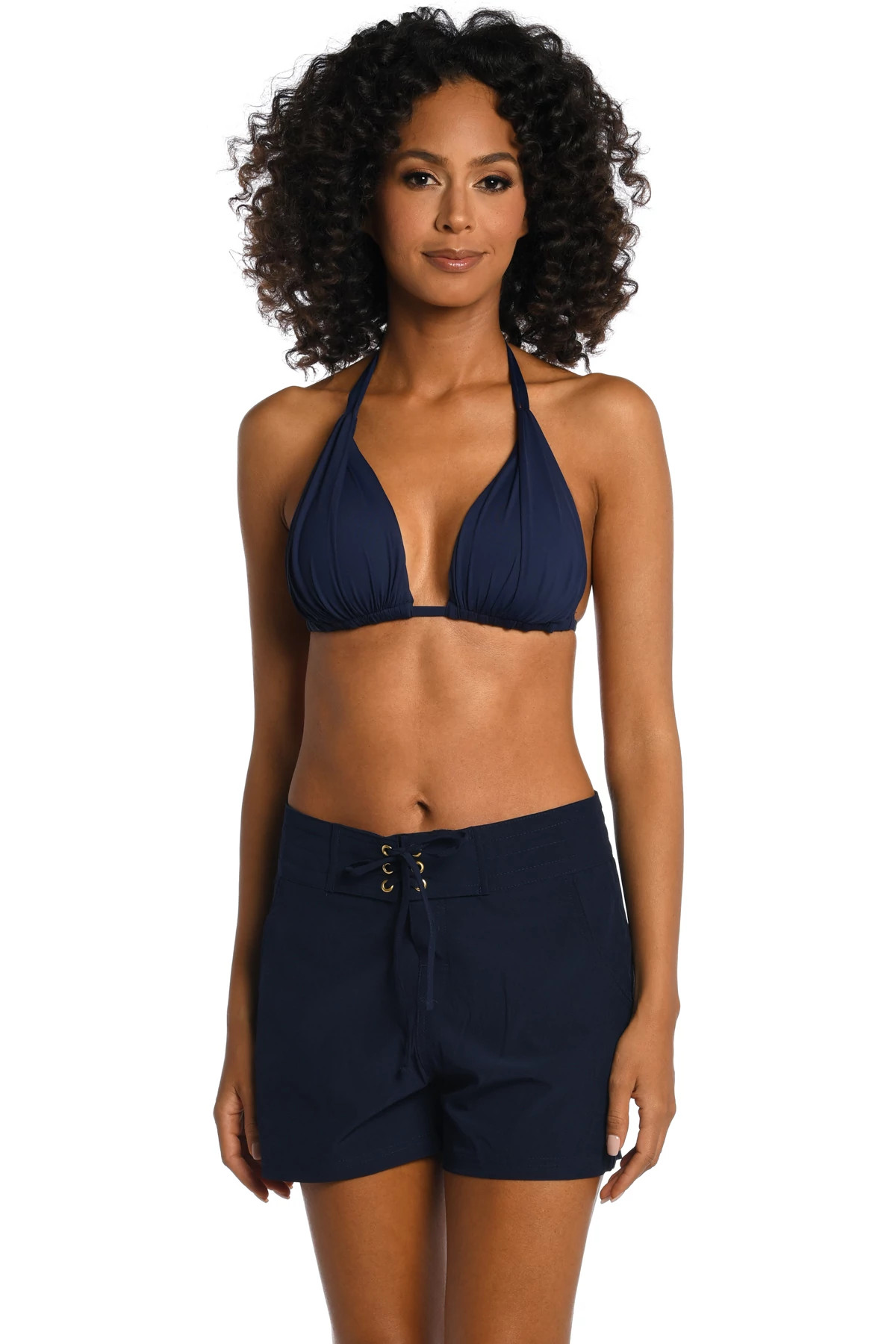 INDIGO Lace-Up Board Shorts image number 3