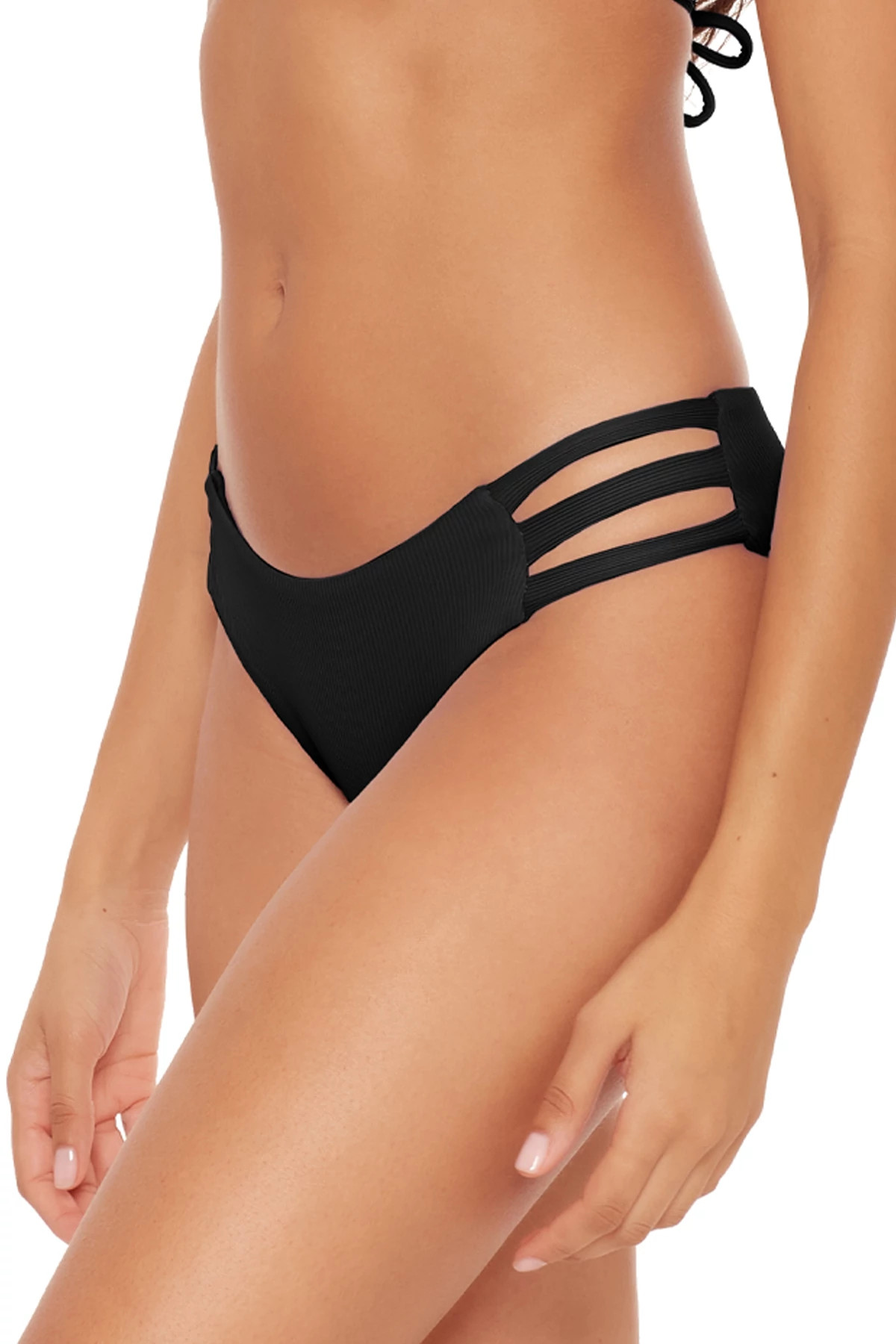 BLACK Jordan Tab Side Hipster Bikini Bottom image number 3