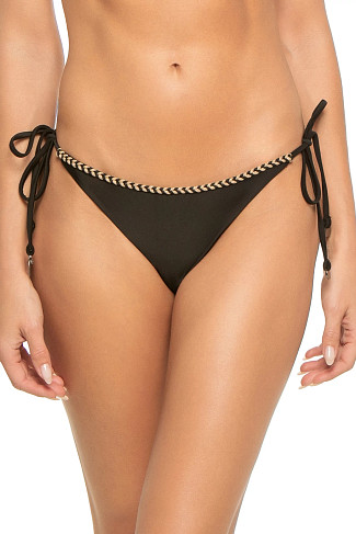 BLACK Benni Braided Hipster Bikini Bottom