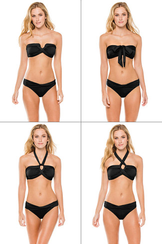 AZURE Convertible Bandeau Bikini Top