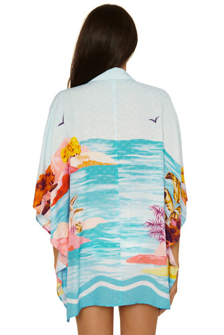 MULTI Cyclades Tropical Print Cover Up Tunic