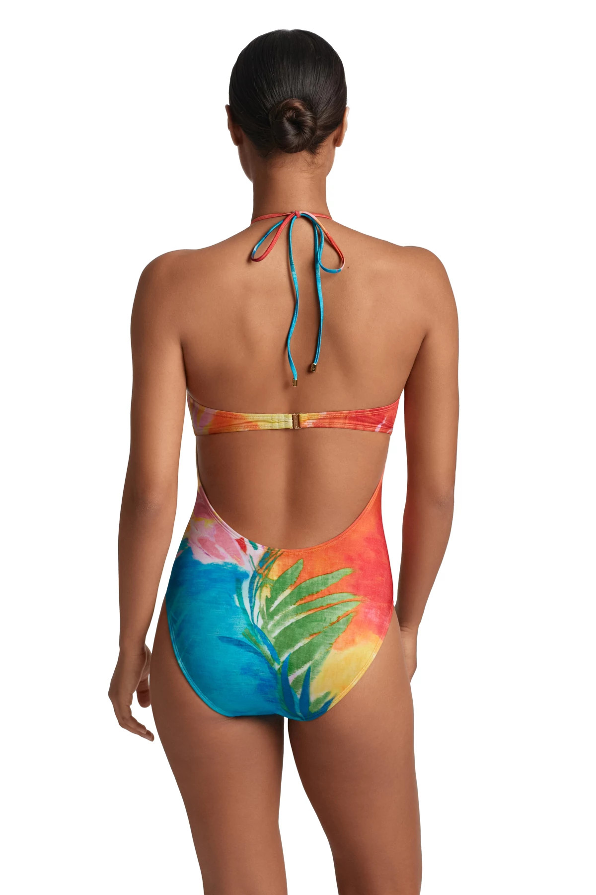 MULTI Bandeau One Piece Swimsuit image number 2