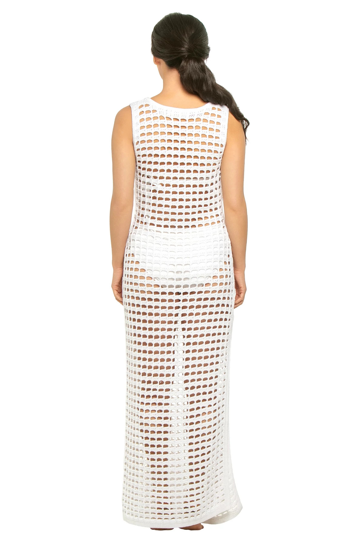 IVORY Crochet Maxi Dress image number 2