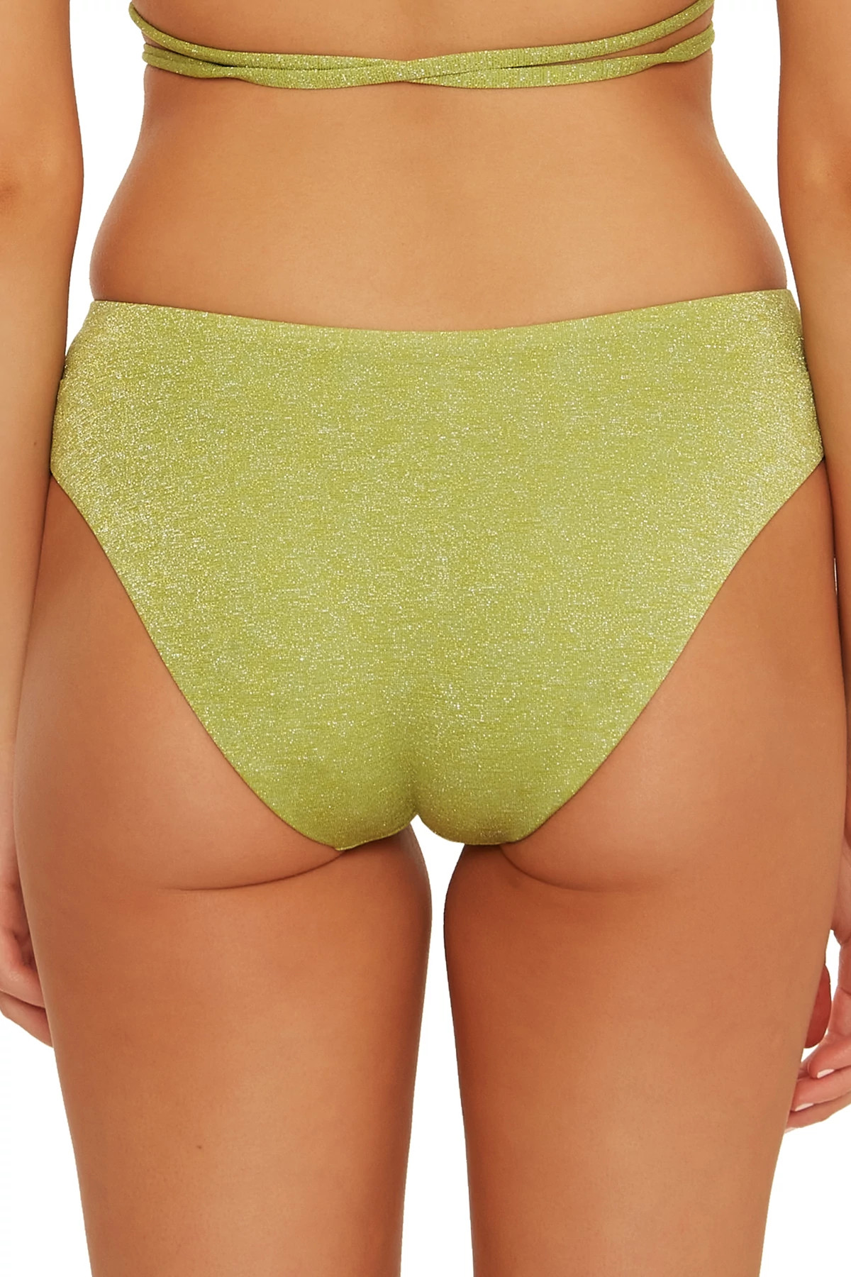 GREEN APPLE Maui Tab Side Hipster Bikini Bottom image number 2