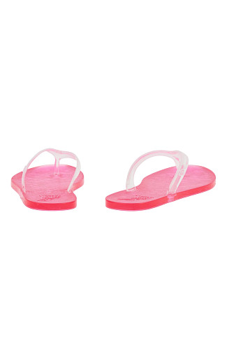 CLEAR/PINK Jelly Flip Flops