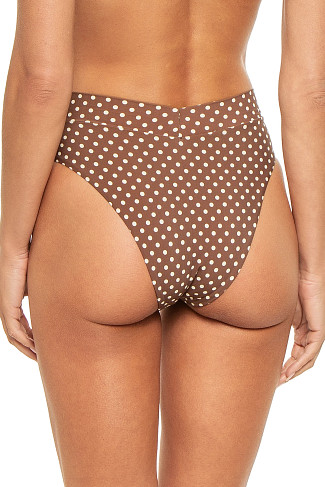 MOCHA DOT Lido Banded High Waist Bikini Bottom