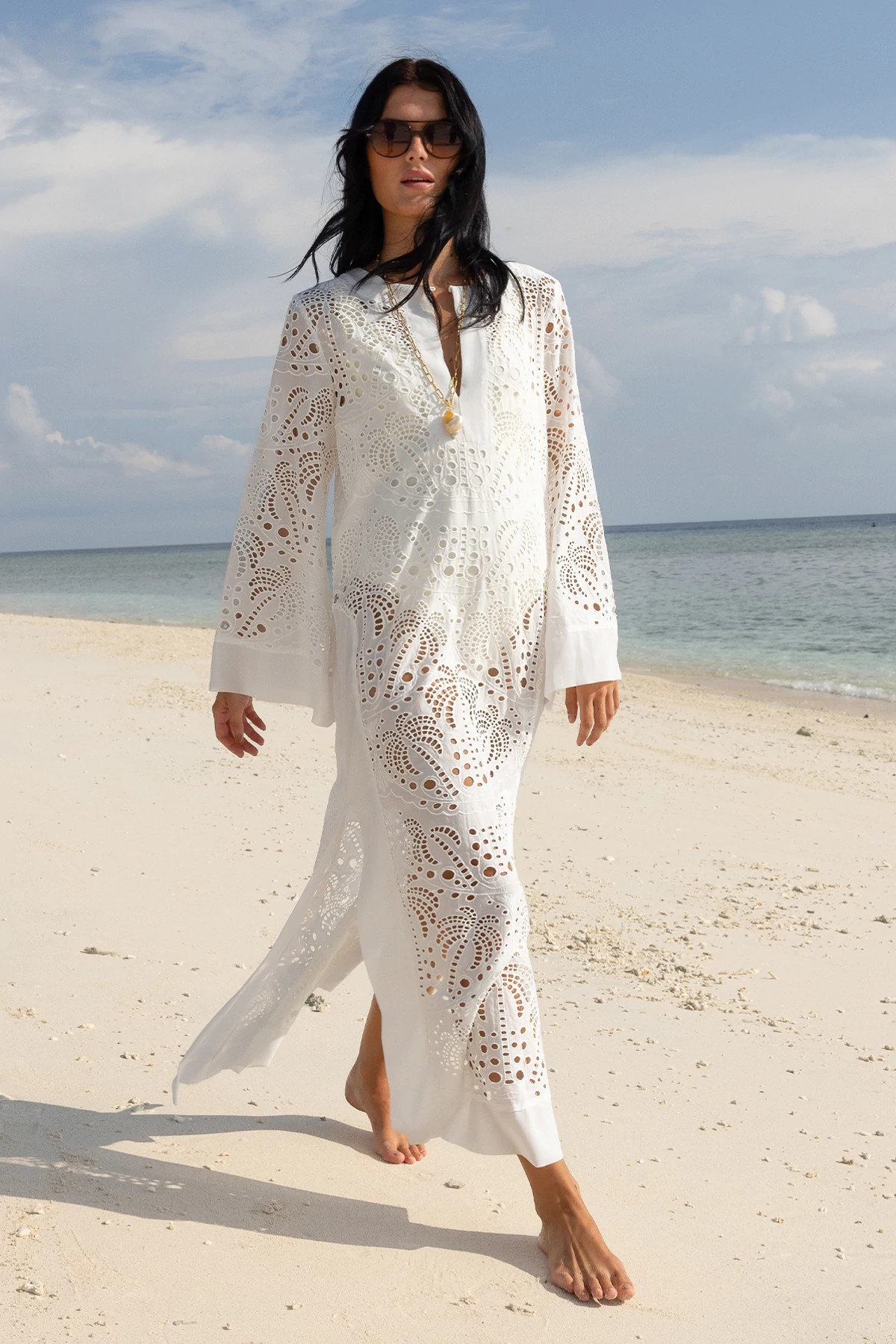 WHITE Amara Maxi Dress image number 3