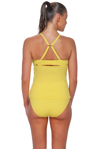 PINEAPPLE CREPE Serena Underwire Tankini Top (D+ Cup)