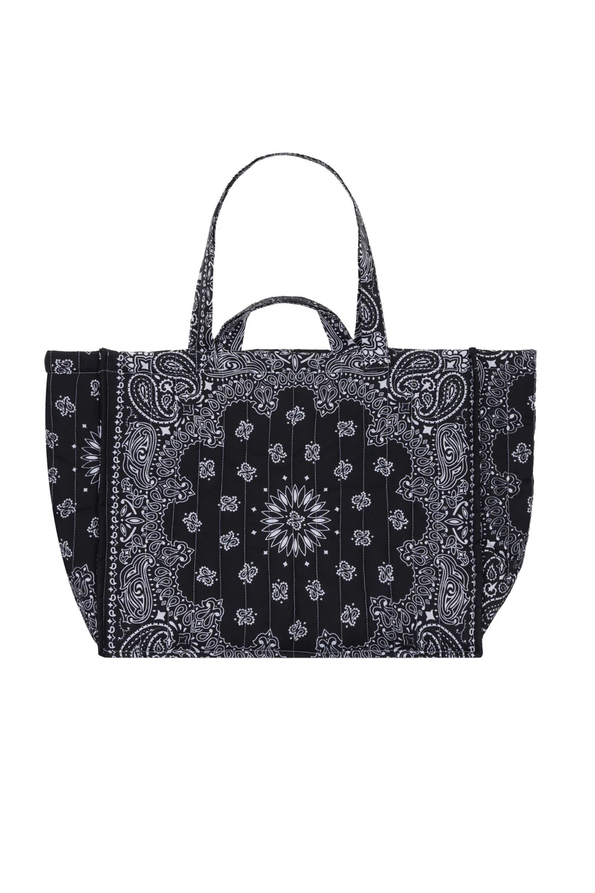 ALL BLACK Maxi Cabas Quilted Tote image number 1
