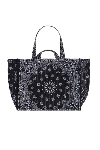 ALL BLACK Maxi Cabas Quilted Tote
