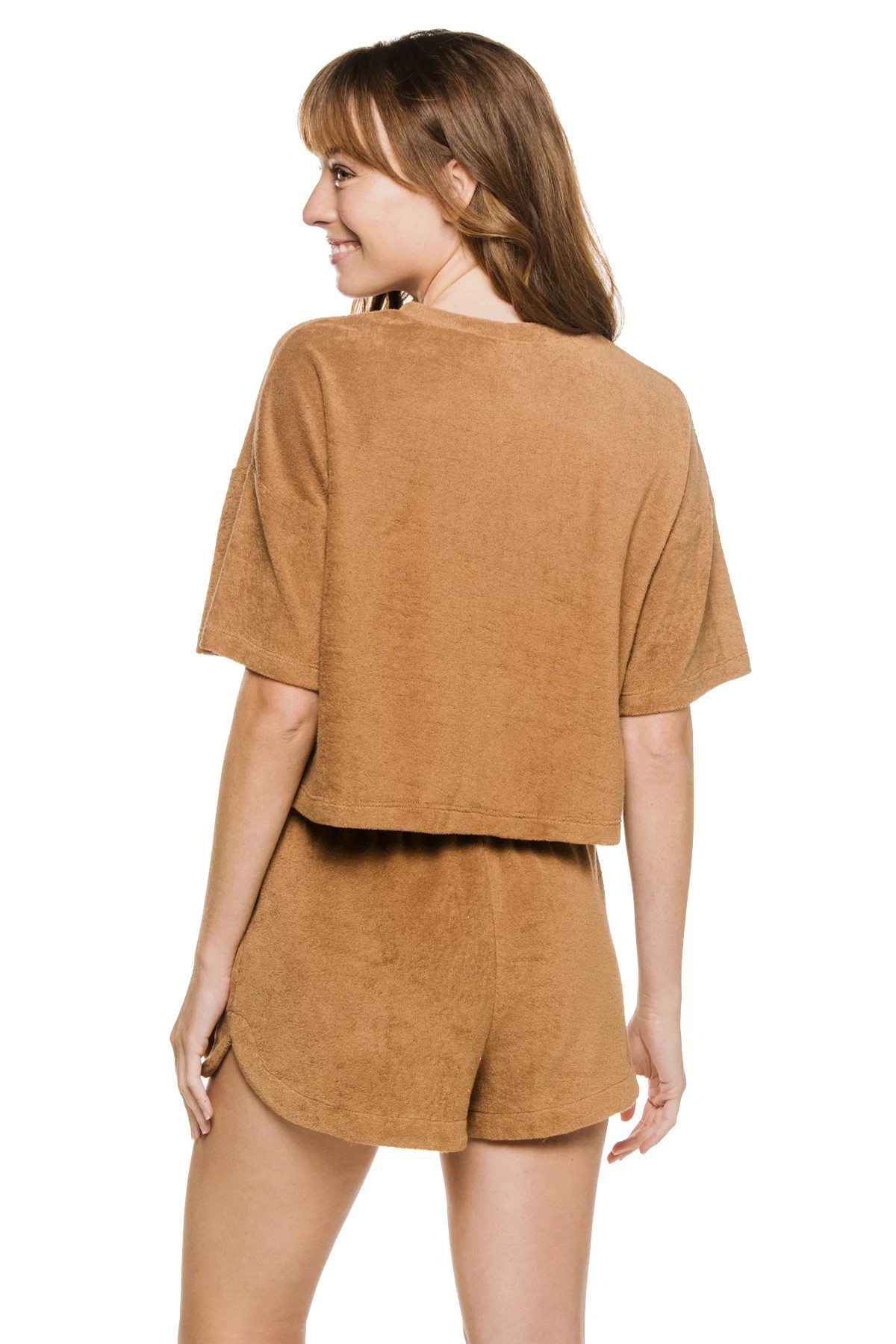 TAN Terry Short Sleeve T-Shirt image number 2