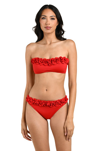 RUBY Ruffle Bandeau Bikini Top