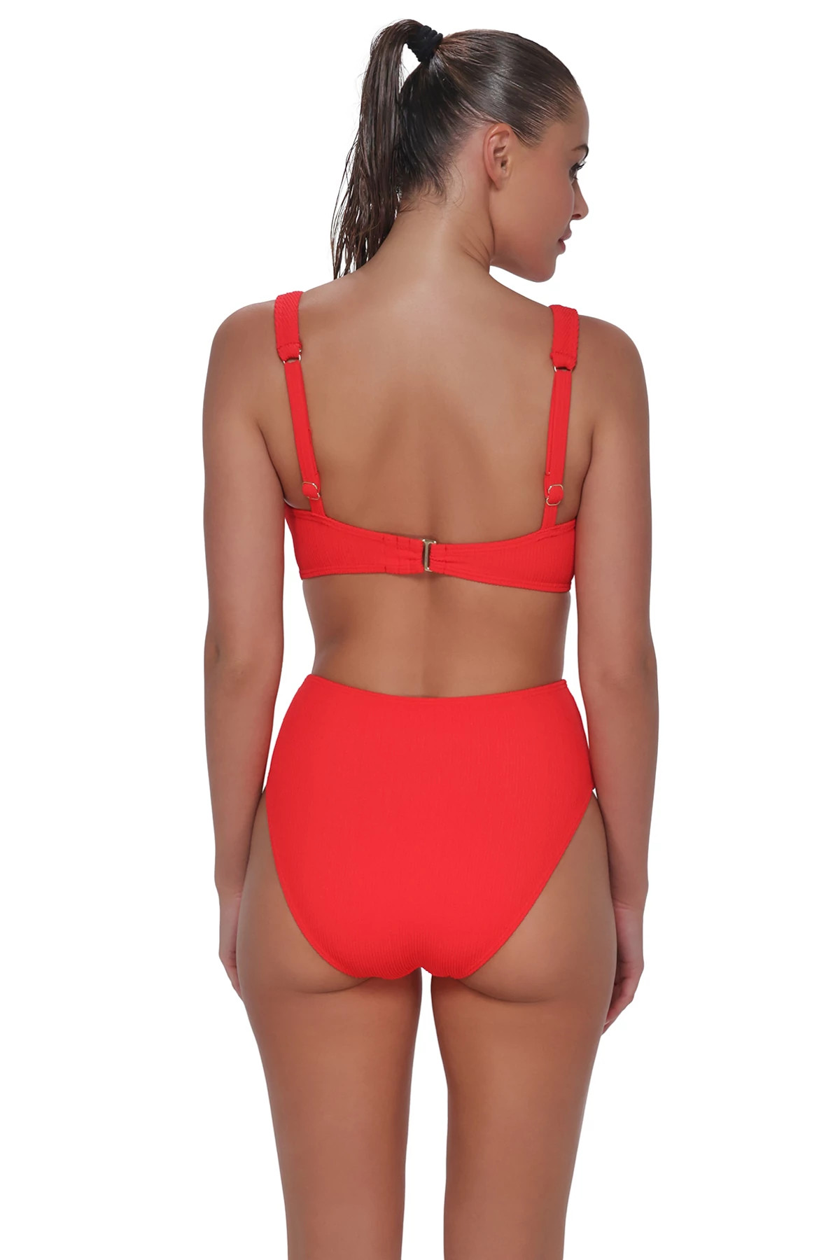 RED HOT RIB Mirabella Underwire Bikini Top image number 3