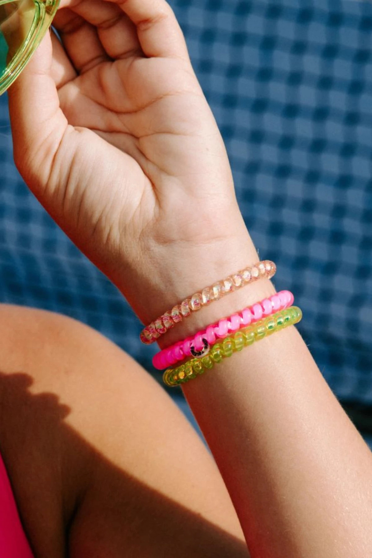 MULTI Tropical Punch 3-Pack Hair Ties image number 3