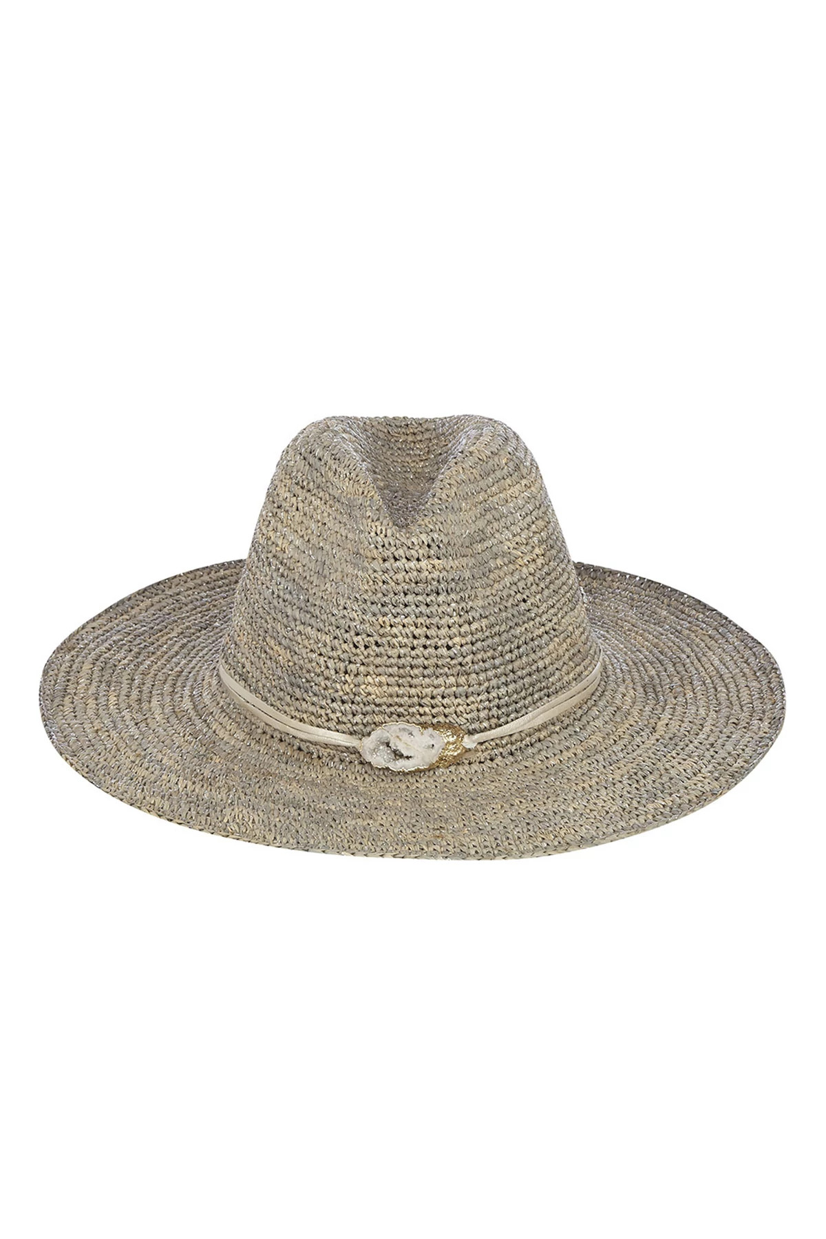 ABALONE/SILVER Kelli Large Brim Cowboy Hat image number 1