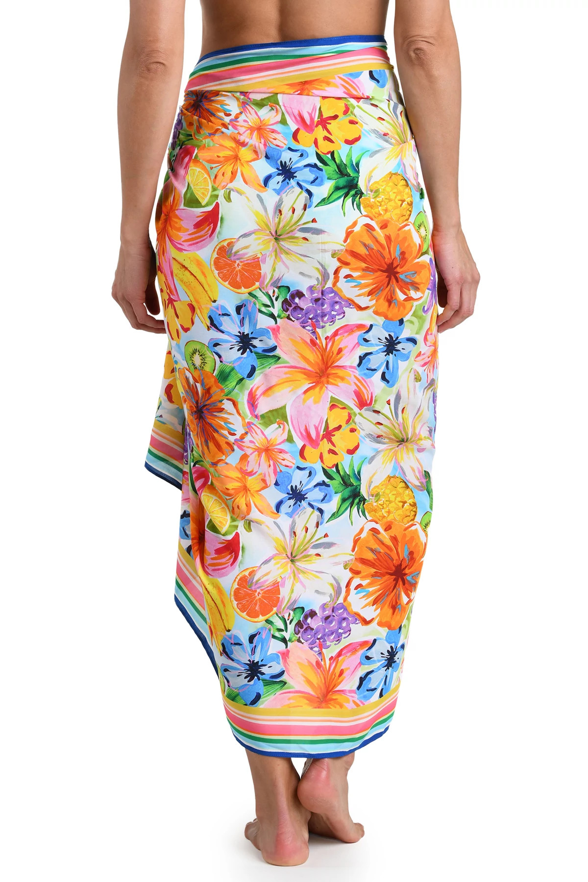 MULTI Tropical Print Pareo Wrap image number 4
