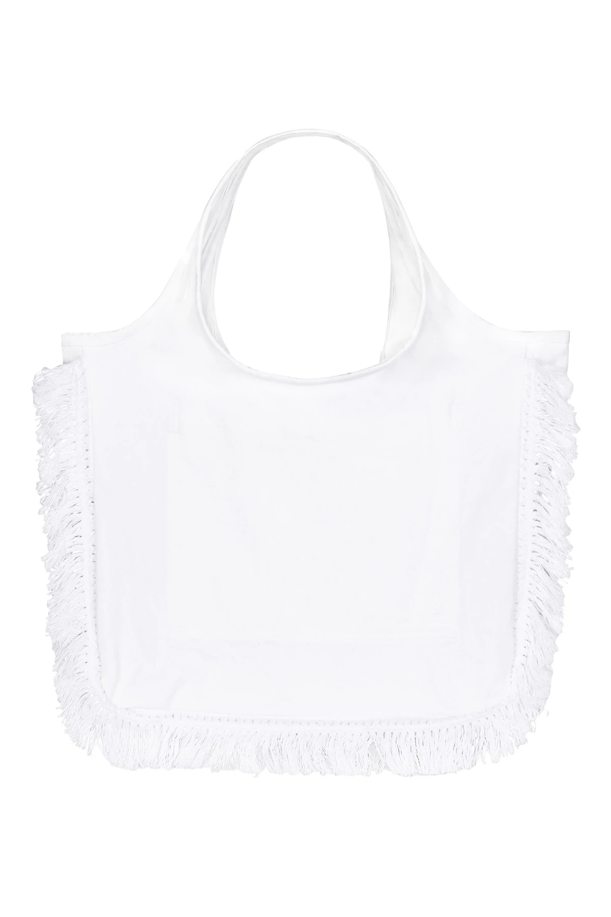 WHITE Palm Tree Tote image number 2