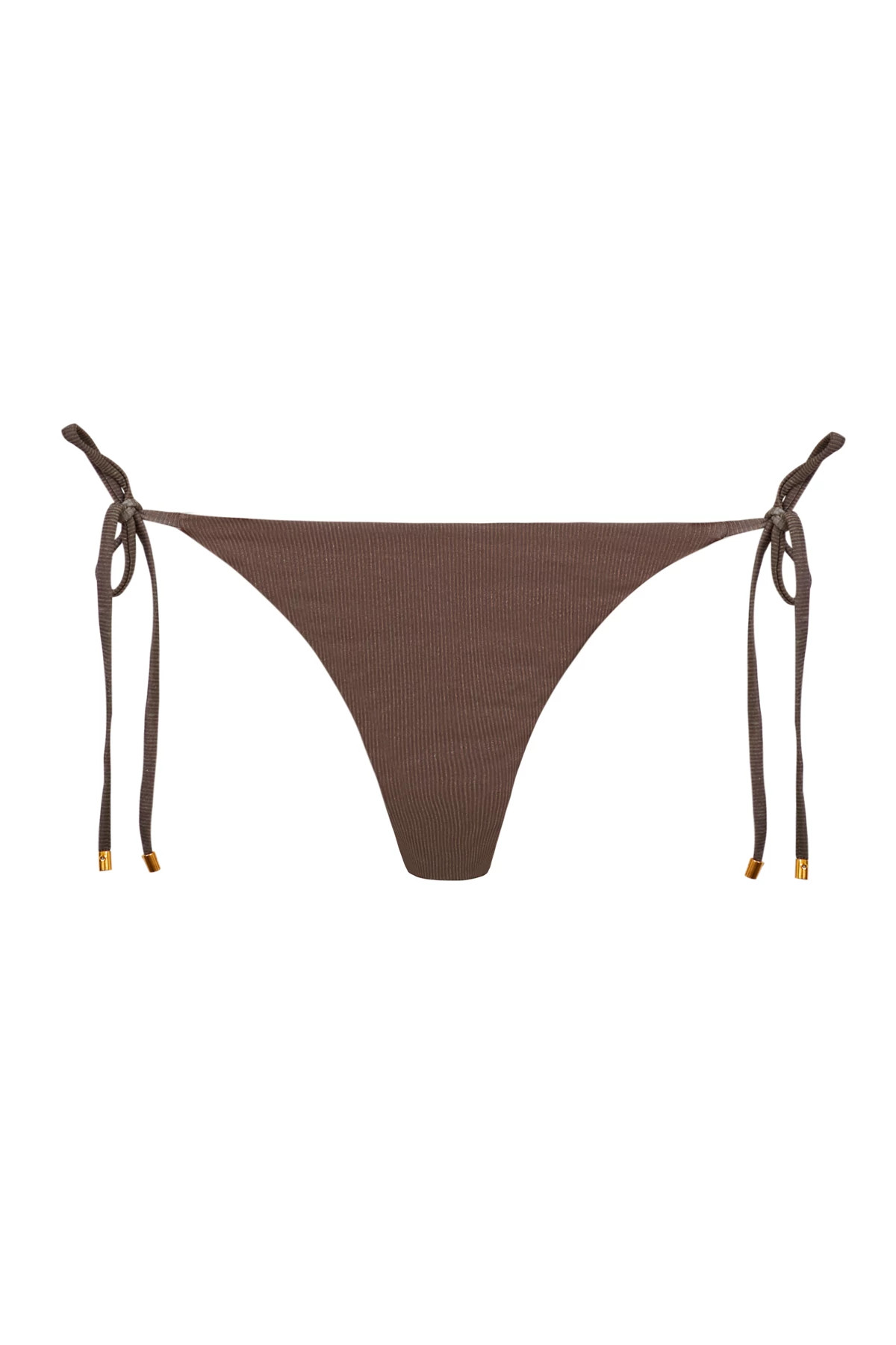 LUCAYA Metallic Brazilian Tie Side Bikini Bottom image number 4
