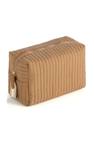 TAN Ezra Quilted Pouch