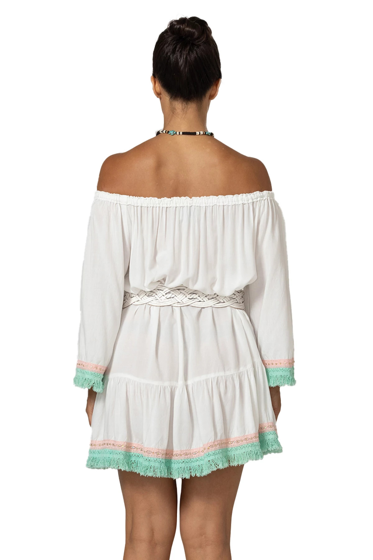 WHITE Azra Mini Dress image number 2