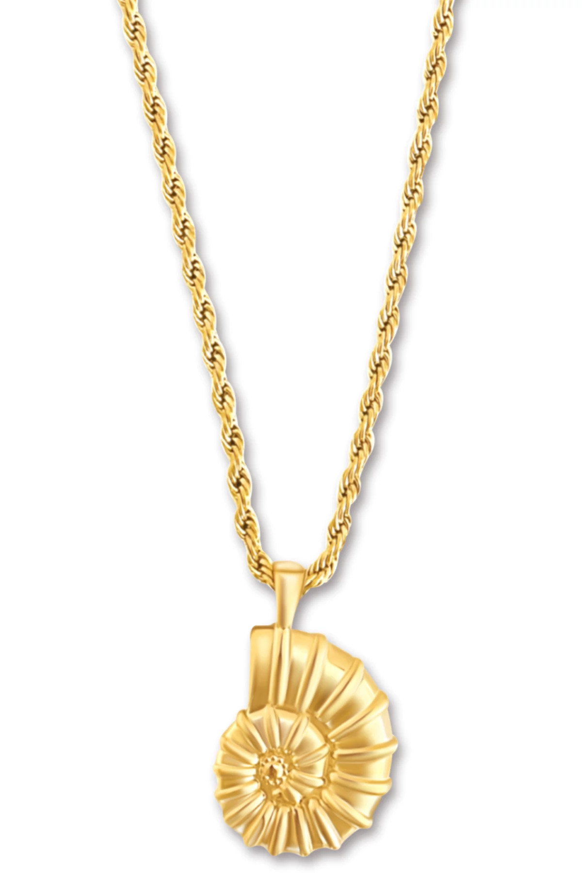 GOLD Eliana Shell Necklace image number 1