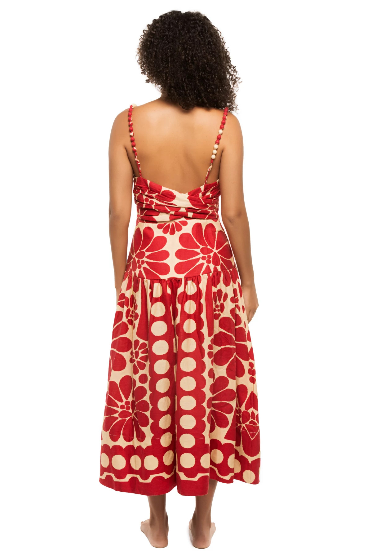 PALERMO RED Palermo Red Midi Dress image number 2