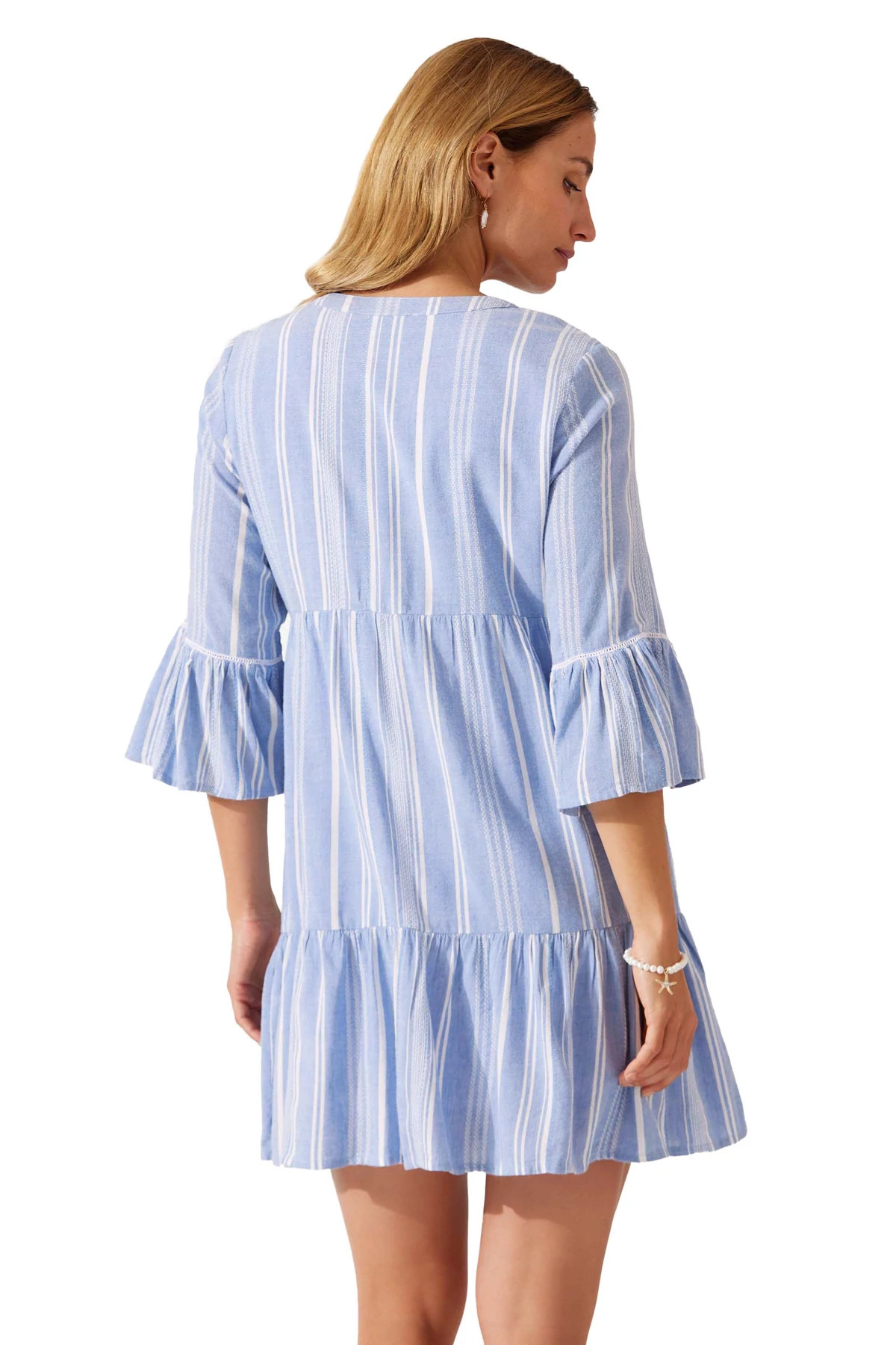 BLUE MONDAY Beachy Stripe Mini Dress image number 2