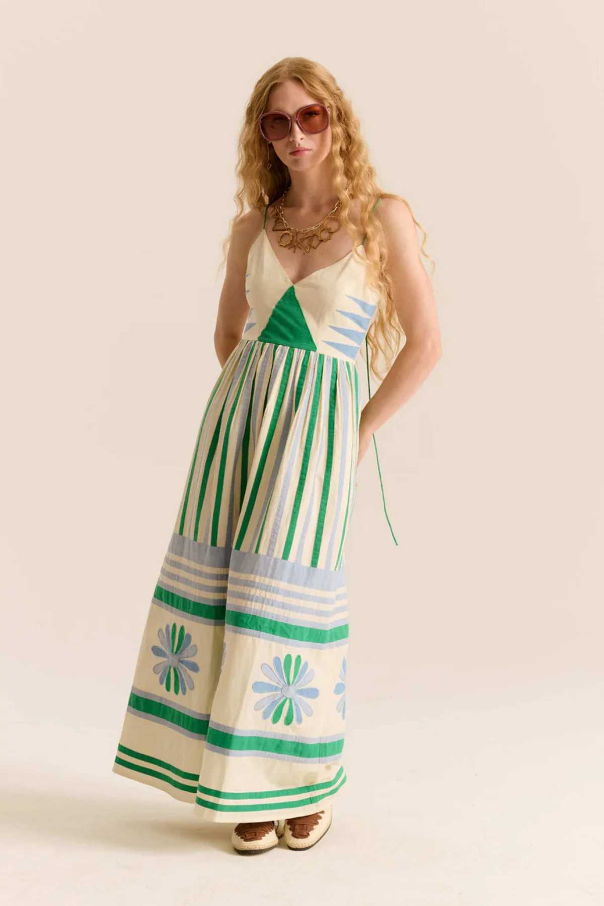 GARDENIA Amelia Organic Cotton Maxi Dress image number 3