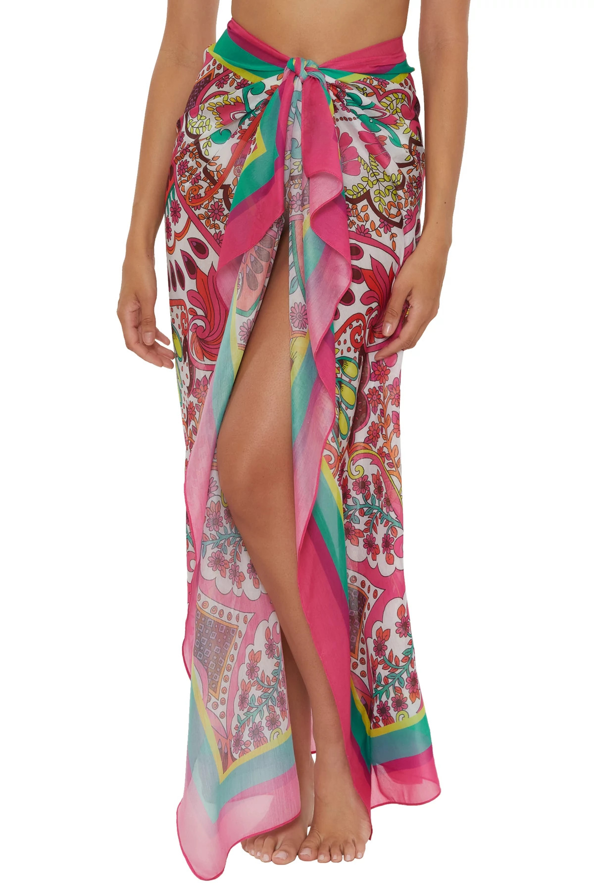 MULTI Hawaiian Garden Sarong image number 1