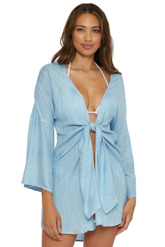ICE BLUE Radiance Tie Front Tunic