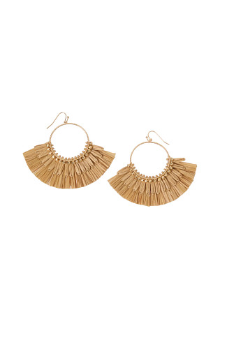 NATURAL Fringe Earrings 