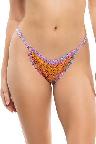 MULTI Kendall Multicolor Crochet Brazilian Bikini Bottom