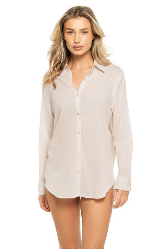 OYSTER/NAVY Destinations Oversized Shirt Dress