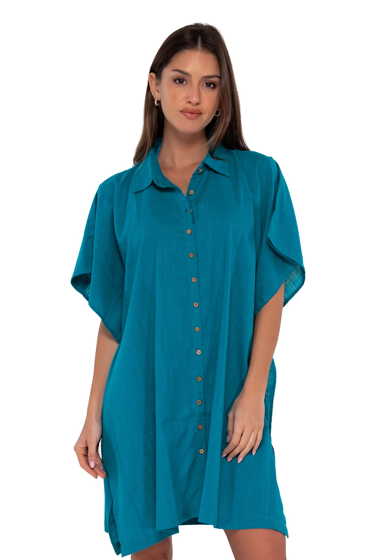 AVALON TEAL Shore Thing Tunic image number 1