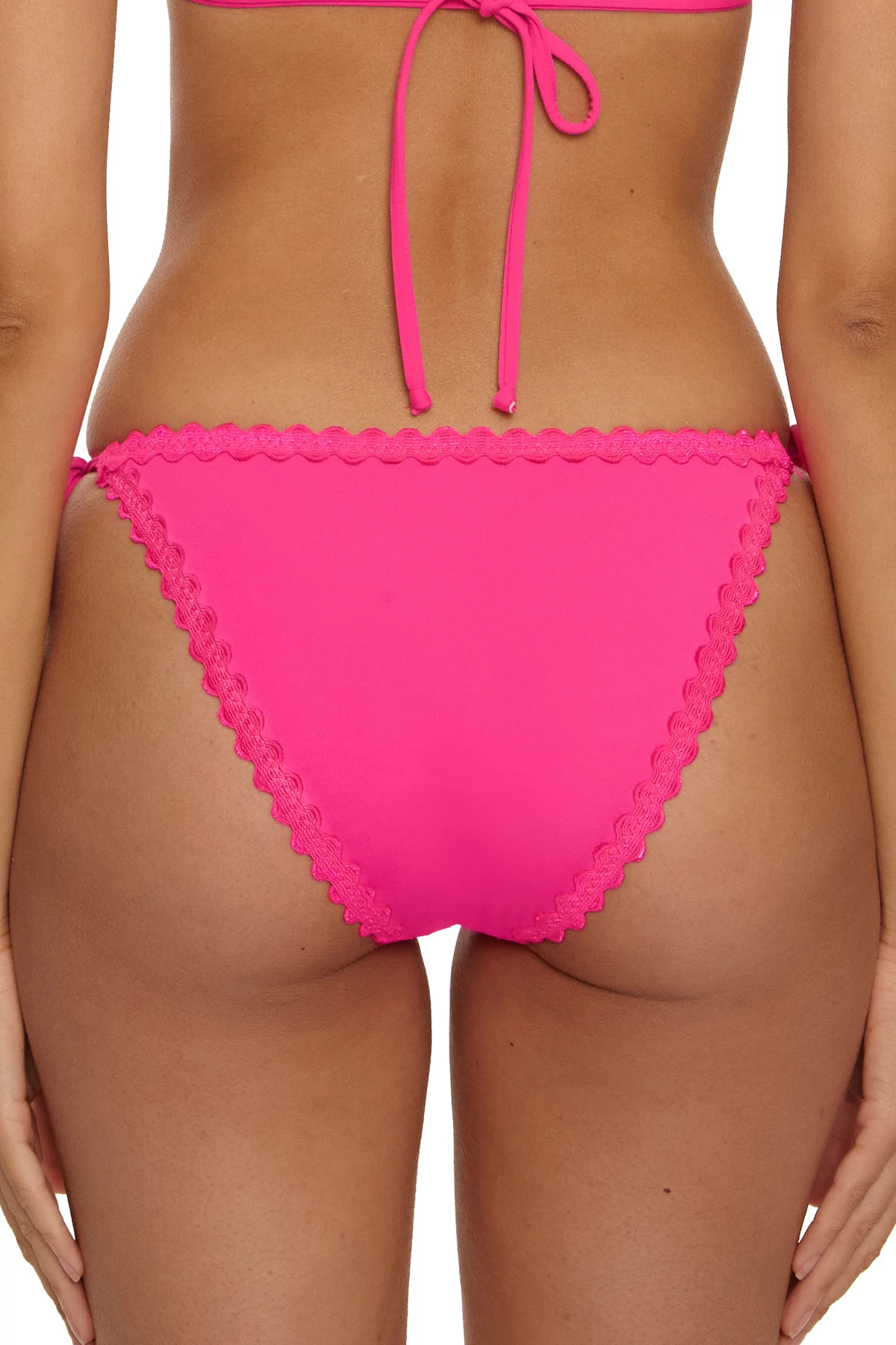 STRAWBERRY Bella Scalloped String Bikini Bottom image number 2