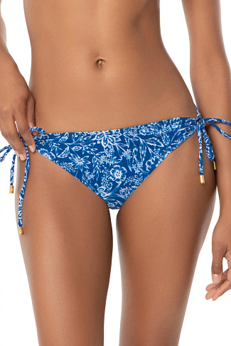 HAMPTONS FLORAL Reversible Tie Side Hipster Bikini Bottom