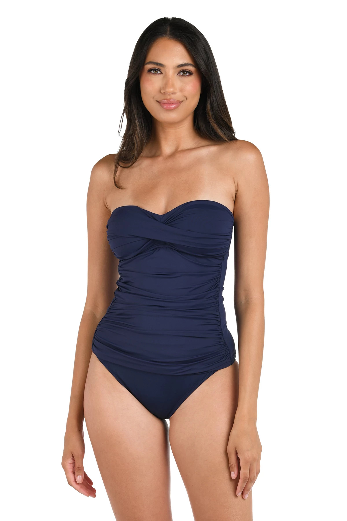 INDIGO Twist Bandeau Tankini Top image number 1