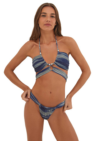 MOONLIGHT Lurex Gi Bandeau Bikini Top