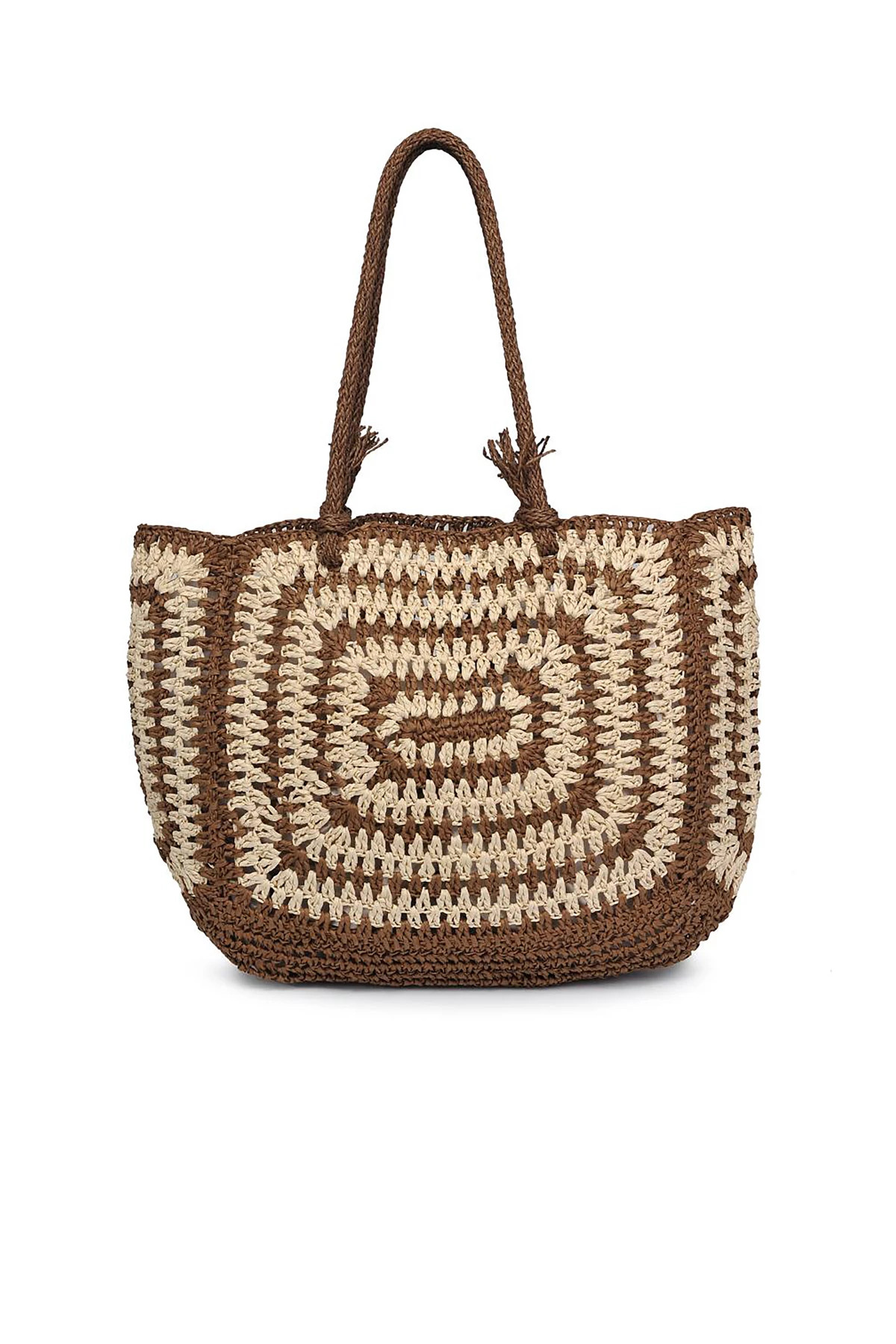 BROWN NATURAL Isla Tote image number 1