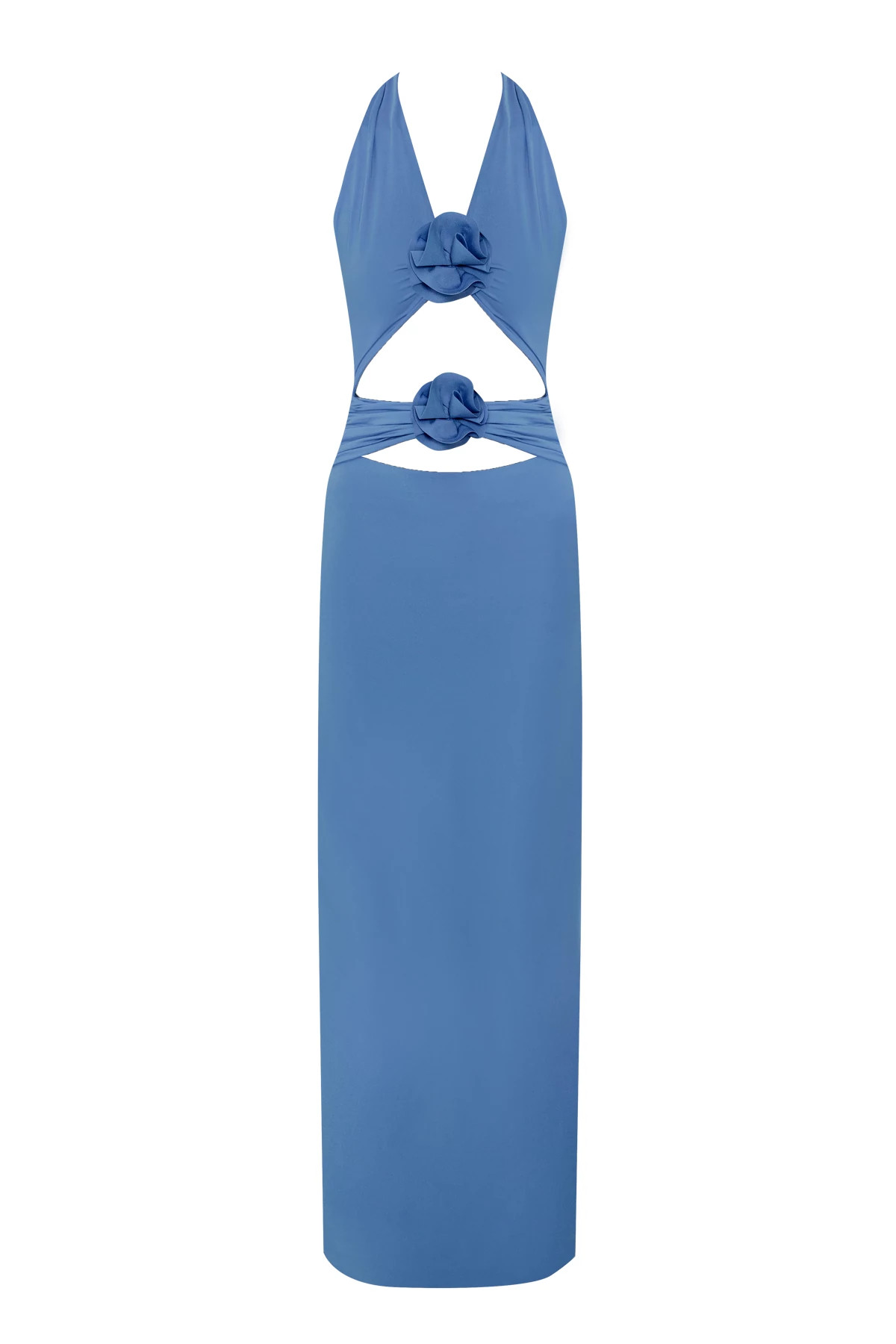 COAST BLUE Vaupes Halter Maxi Dress image number 3