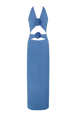COAST BLUE Vaupes Halter Maxi Dress