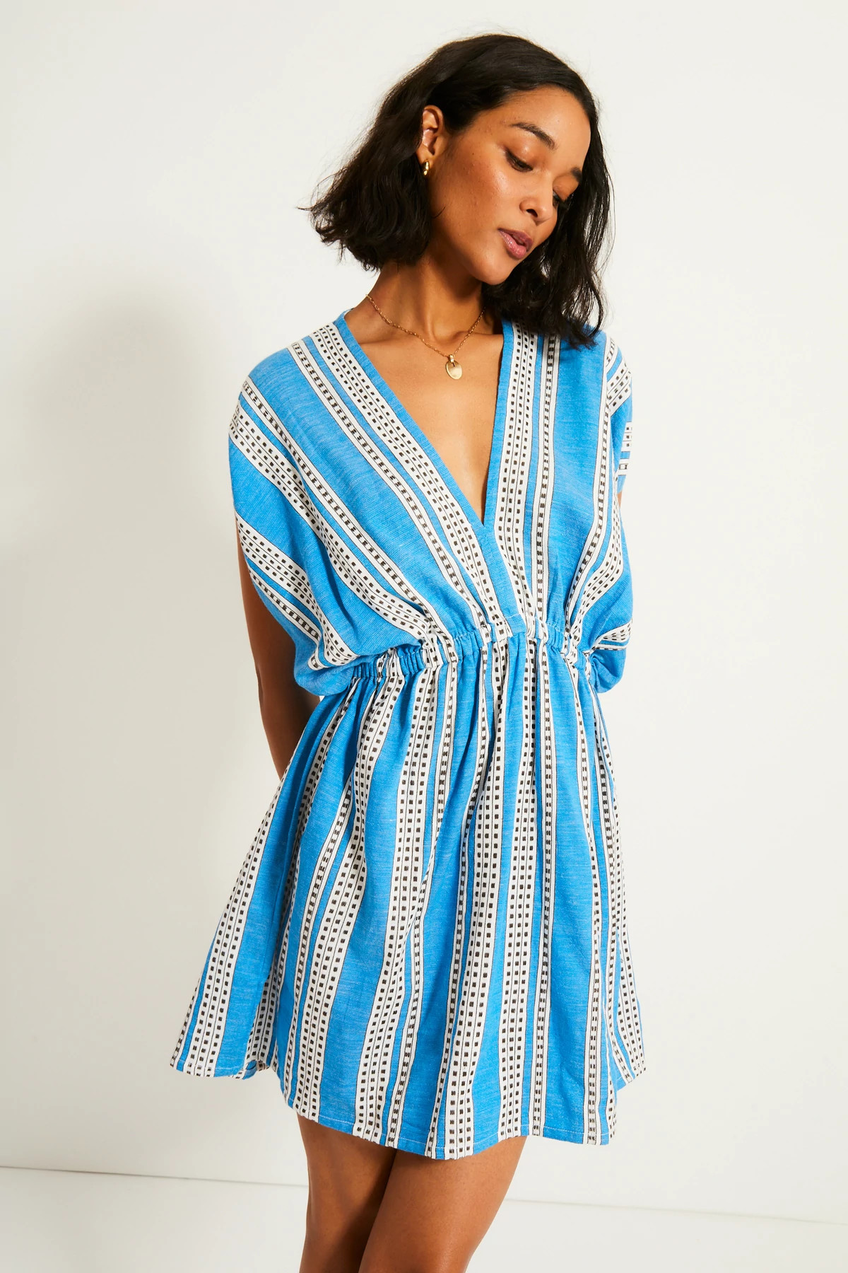 AMIRA BALTIC Alem Plunge Mini Dress image number 3