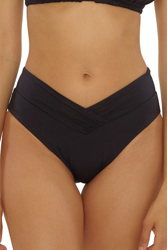 BLACK American High Waist Bikini Bottom