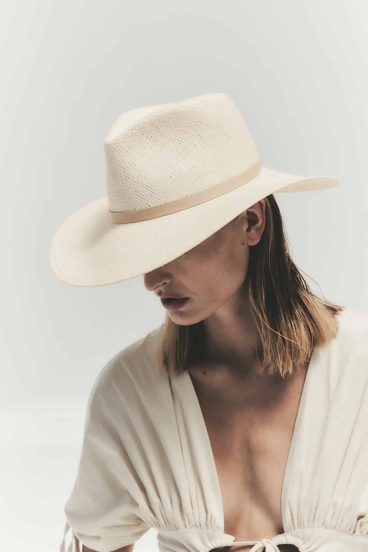 NATURAL Sherman Straw Panama Hat image number 4