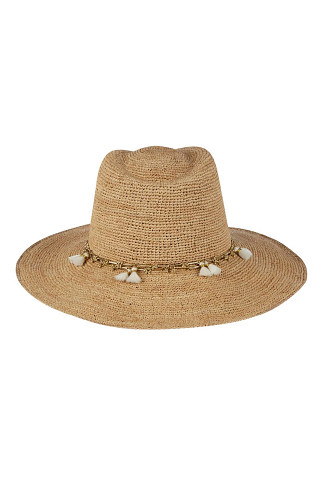 NATURAL/WHITE Odele Panama Hat