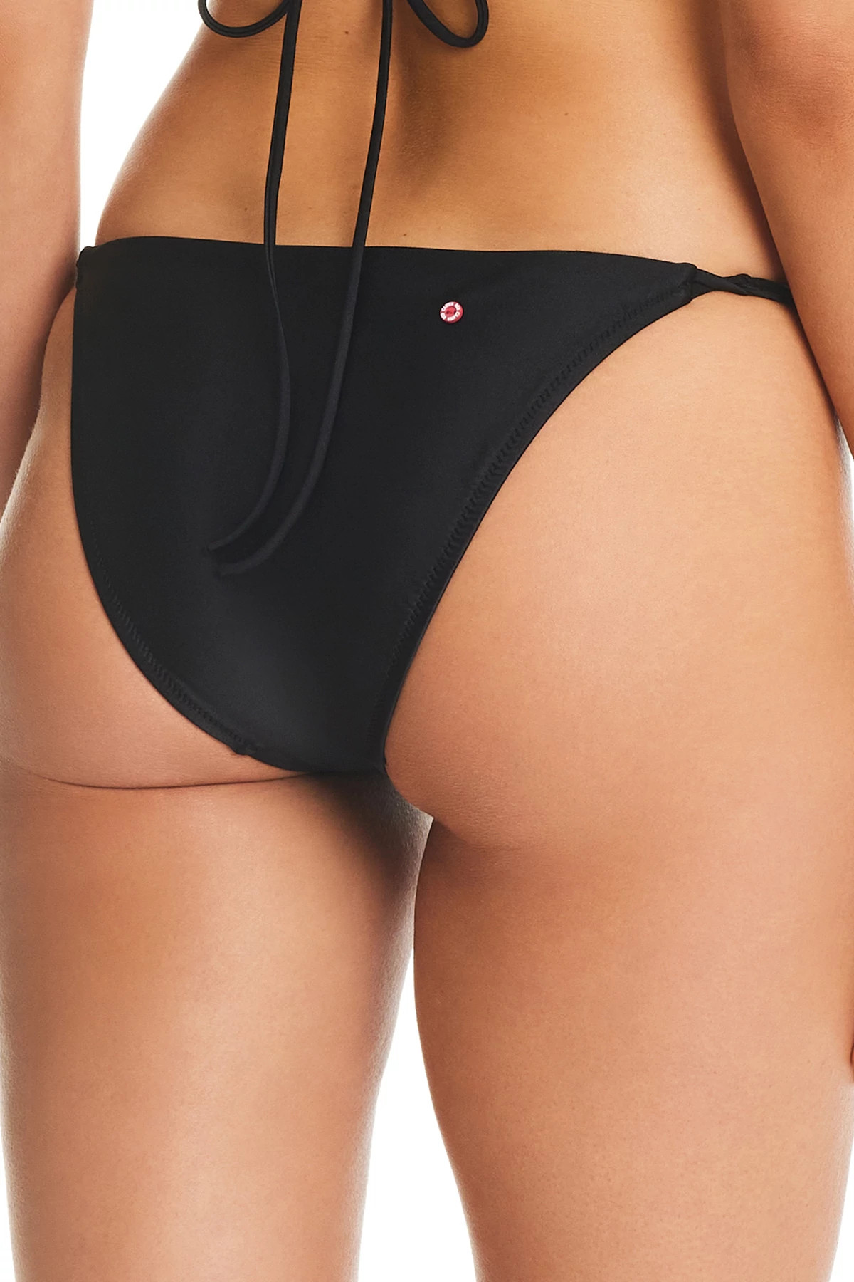 BLACK O-Ring Brazilian Bikini Bottom image number 2