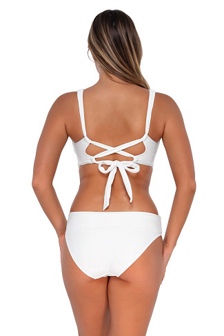 WHITE LILY Elsie Underwire Bralette Bikini Top (D+ Cup)